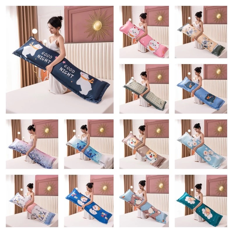 Silk Pillowcase - Cool Summer 120/150/180Cm Long Pillowcase Couple