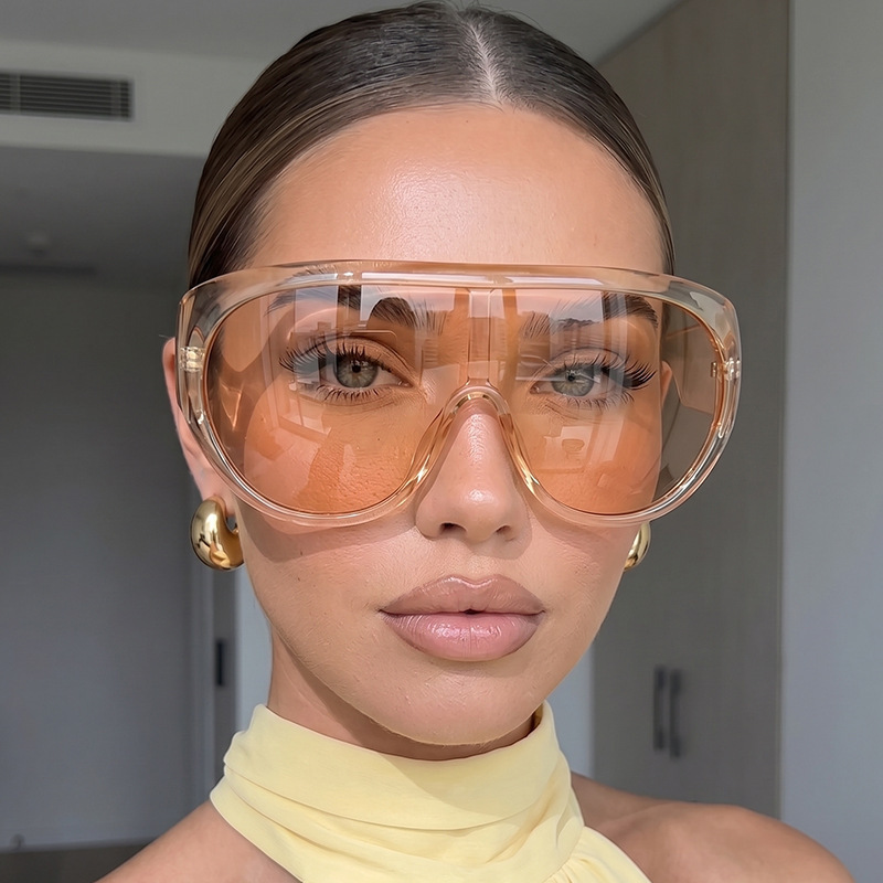 Sunglasses Uv400 - One Piece Oversize Shield Sunglasses for