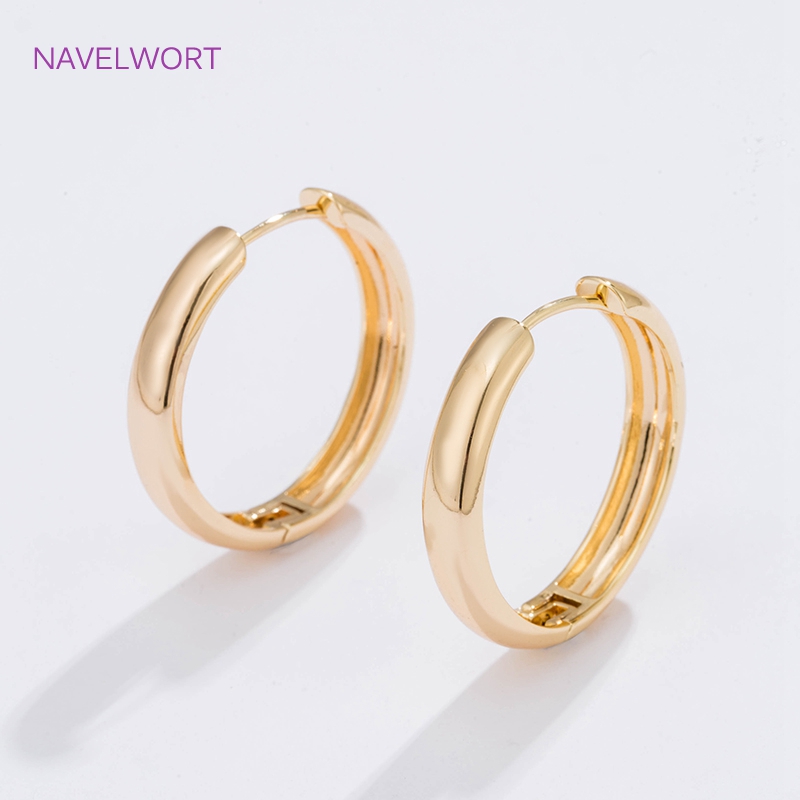 6 Sizes Gold Plated Circle Hoo - Gold Plated Jewelry ulasan dan harga