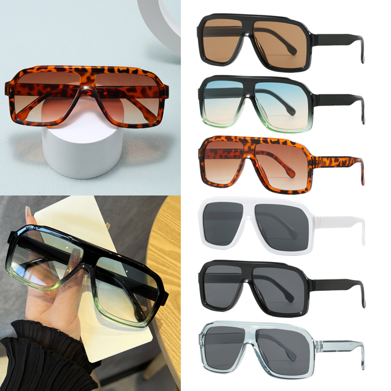 Oversized Square Anti Light Gl - Sunglasses Uv400 ulasan dan harga