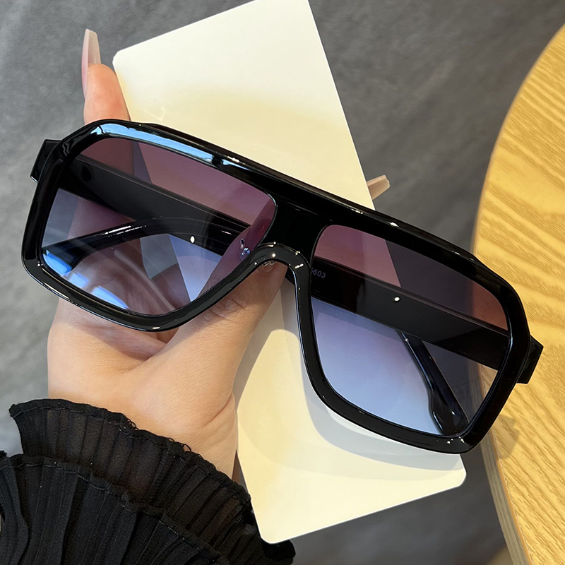 Oversized Square Anti Light Gl - Sunglasses Uv400 ulasan dan harga