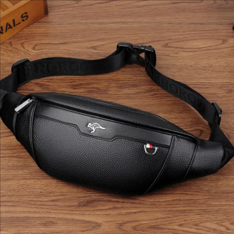 Business Leather Waist Bag Mul - Leather Wallet Men ulasan dan harga