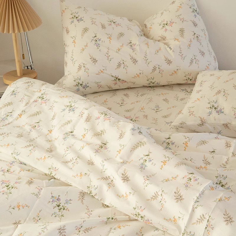 INS Fresh Pastoral Floral Bedd - Silk Pillowcase ulasan dan harga